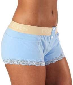 Light Blue Boxer Brief with Nude FOXERS Logo Band